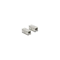 Delock Adapter Kupplung RJ45 Buchse zu Buchse Cat.6A Metall