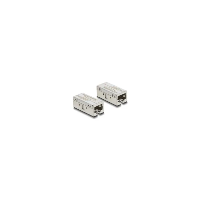 Delock Adapter Kupplung RJ45 Buchse zu Buchse Cat.6A Metall — image 1