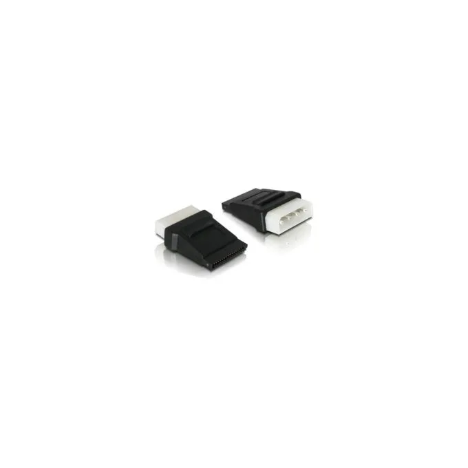 Delock Adapter Power SATA 15 Pin zu Molex 4 Pin Stecker — image 1