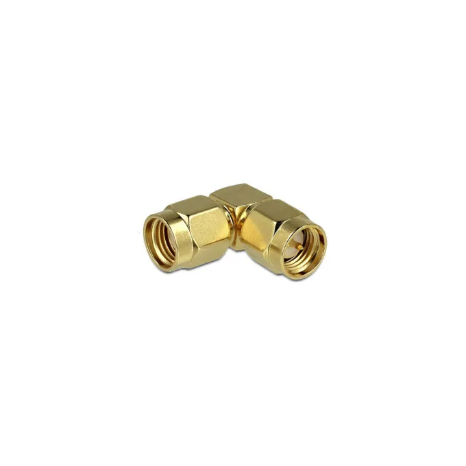 Delock Adapter RP-SMA Stecker to SMA Stecker 90° — image 1