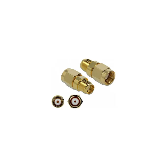 Delock Adapter RP-SMA Stecker zu SMA Buchse 10 GHz — image 1