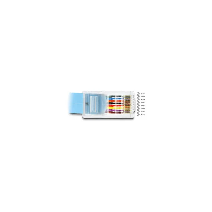 Delock Adapter RS-232 DB9 Stecker zu 1 x Seriell RS-232 RJ45 Stecker 1 m — image 2