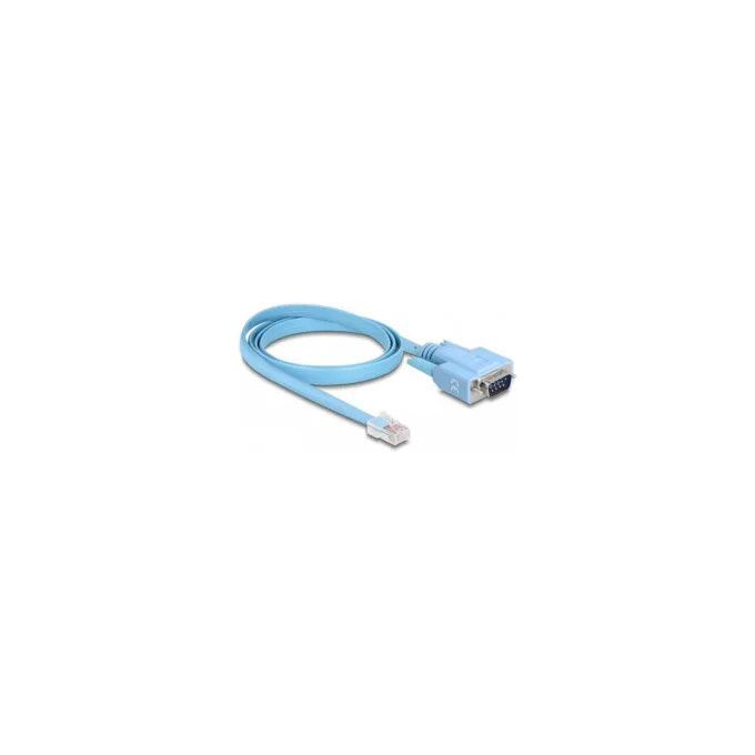 Delock Adapter RS-232 DB9 Stecker zu 1 x Seriell RS-232 RJ45 Stecker 1 m — image 1