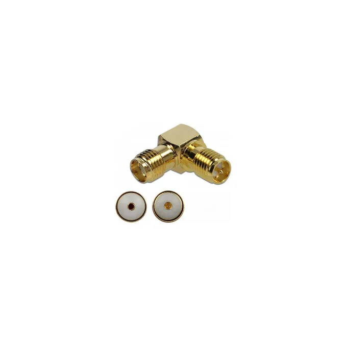 Delock Adapter SMA Buchse zu RP-SMA Buchse 90° 10 GHz — image 1