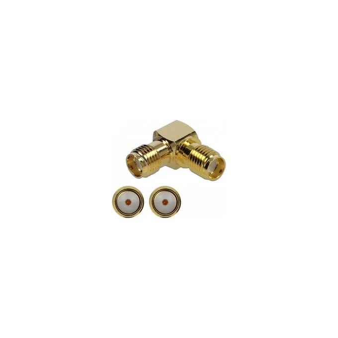 Delock Adapter SMA Buchse zu SMA Buchse 90° 10 GHz — image 1