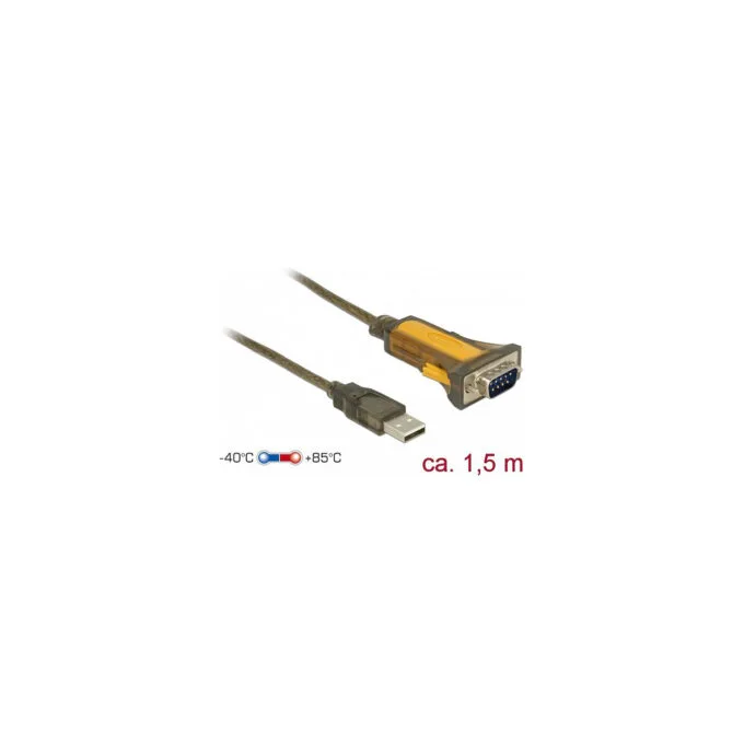 DeLOCK Adapter USB 2.0 to 1 x Serial RS-232 - erweiterter Temperaturbereich - Serieller Adapter — image 2