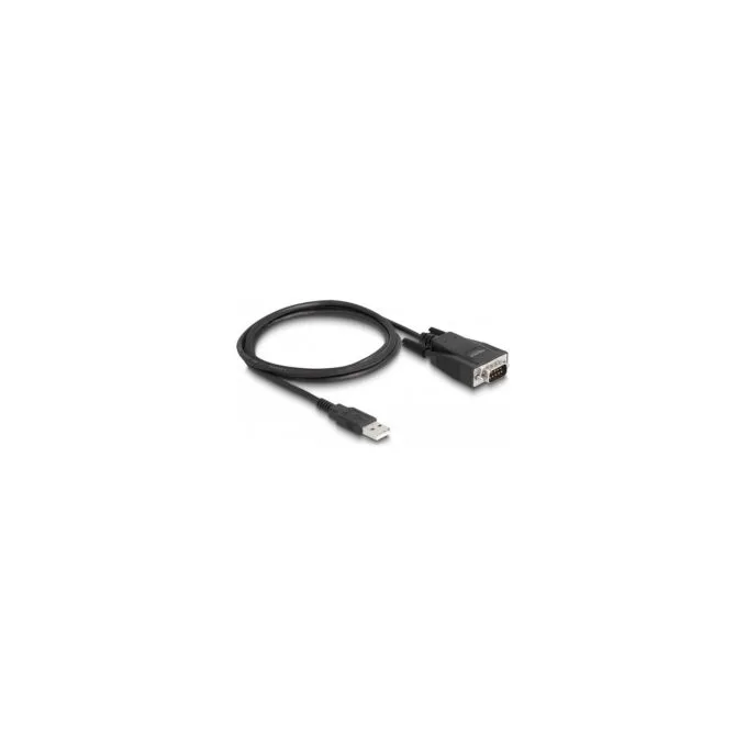 Delock Adapter USB 2.0 Typ-A Stecker zu 1 x Seriell RS-232 D-Sub 9 Stecker mit Schrauben und Muttern ESD Überspannung... — image 2