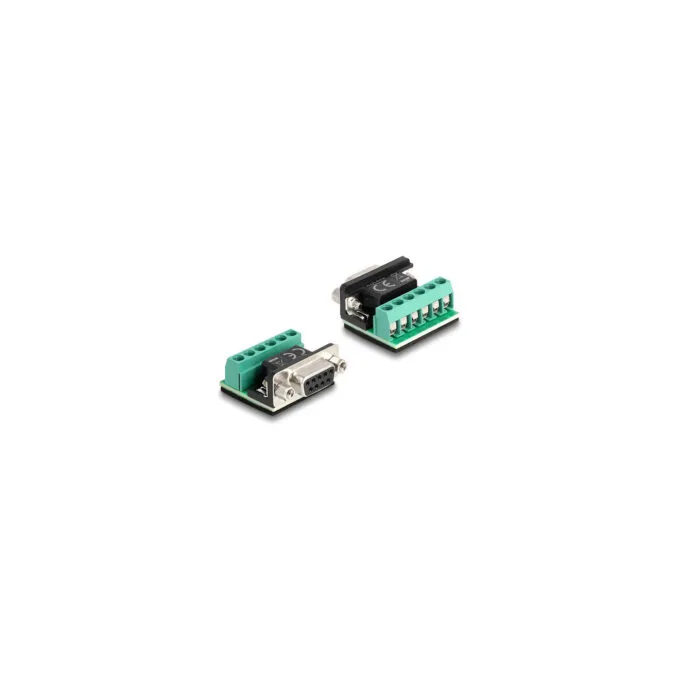 Delock Adapter USB 2.0 Type-CTM zu 1 x Seriell RS-422 485 Stecker mit 6 Pin Terminalblock 5 V 2 m — image 3