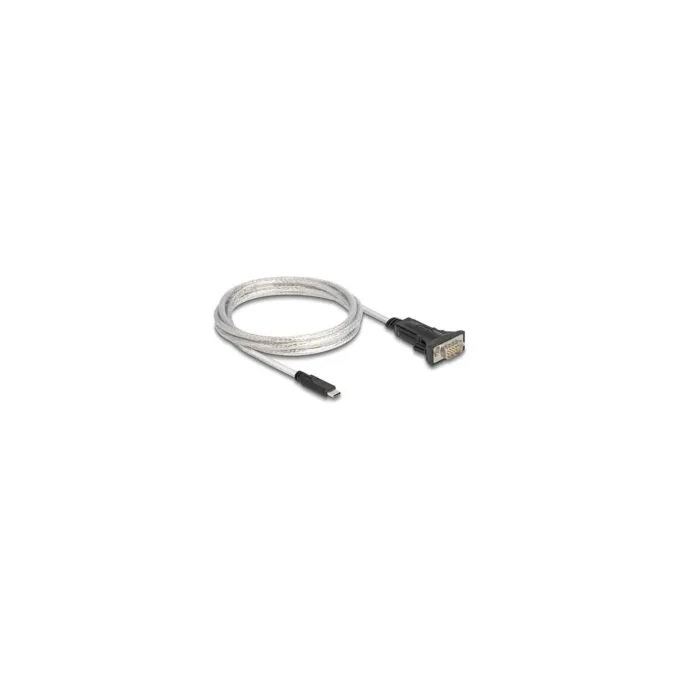 Delock Adapter USB 2.0 Type-CTM zu 1 x Seriell RS-422 485 Stecker mit 6 Pin Terminalblock 5 V 2 m — image 1