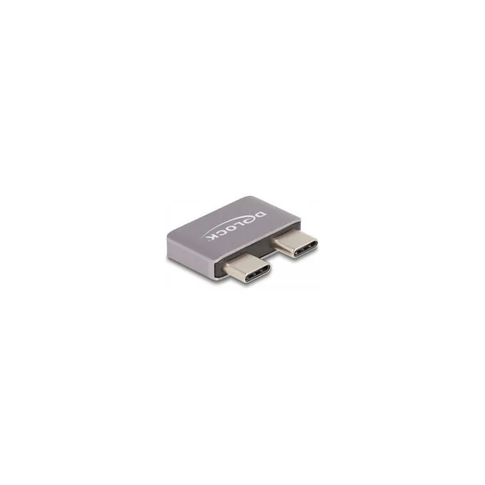 Delock Adapter USB 40 Gbps USB Type-CTM 2 x Stecker zu 2 x Buchse Portschoner Metall — image 1