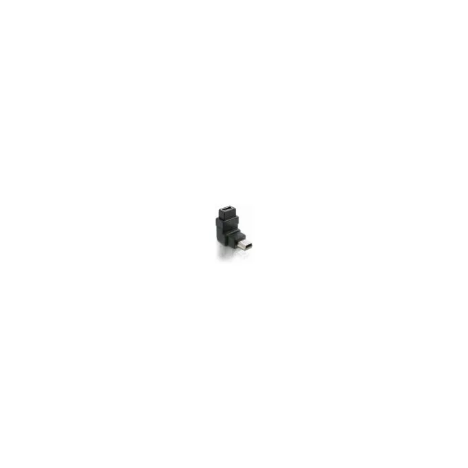 Delock Adapter USB-B mini 5 Pin Stecker zu Buchse 90°gewinkelt — image 1