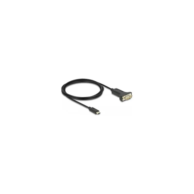 Delock Adapter USB Type-CTM zu 1 x Seriell RS-232 D-Sub 9 Pin Stecker mit Muttern 2 m — image 1