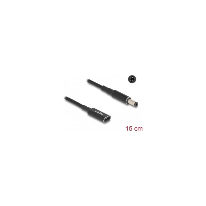 Delock Adapterkabel für Notebook Ladekabel USB Type-CTM Buchse zu 5.5 x 2.1 mm Stecker 15 cm — image 3