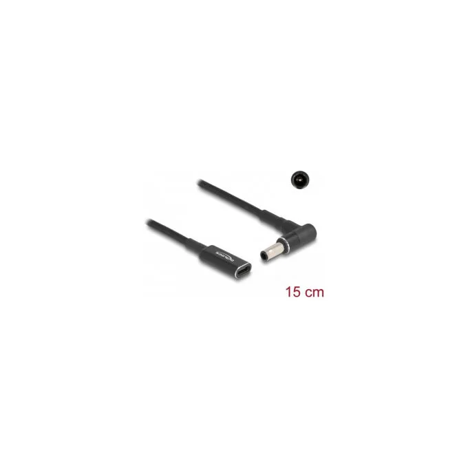 Delock Adapterkabel für Notebook Ladekabel USB Type-CTM Buchse zu Samsung 5.5 x 3.0 mm Stecker 90° gewinkelt 15 cm — image 3
