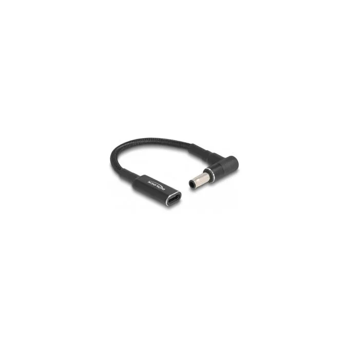 Delock Adapterkabel für Notebook Ladekabel USB Type-CTM Buchse zu Samsung 5.5 x 3.0 mm Stecker 90° gewinkelt 15 cm — image 1