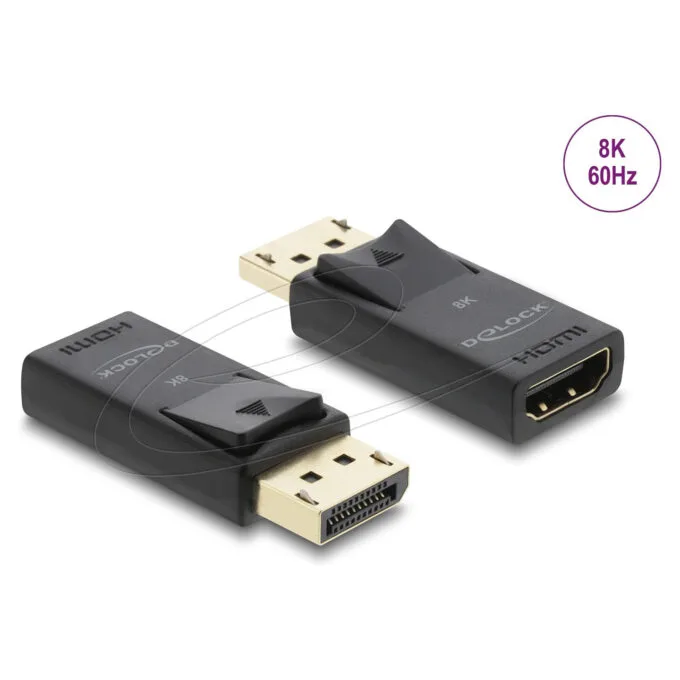 Delock Aktiver DisplayPort 1.4 zu HDMI Adapter 8K mit HDR Funktion — image 1