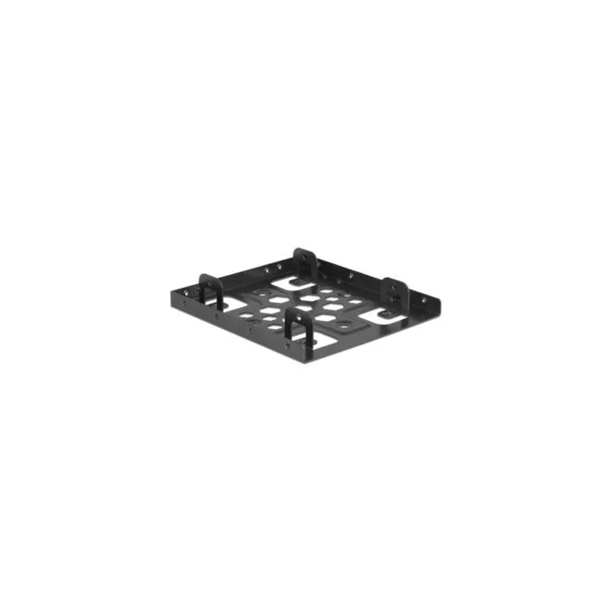 Delock Aluminum Mounting Frame 2x 2.5-inch to 3.5-inch SATA Adapter — image 1