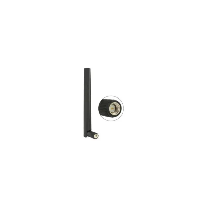 DELOCK Antenna ZigBee Multi Bluetooth. GSM. LTE. UMTS. WLAN IEEE 802.11 b g n SMA - 1 - 4.3 dBi Omni Swivel Black — image 1
