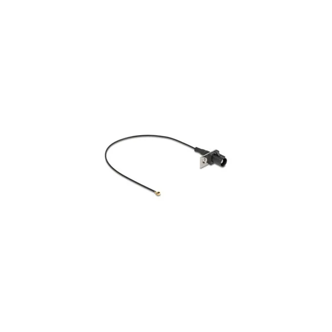 Delock Antennenkabel FAKRA A Stecker zu MHF® I Stecker 1.13 - 20 cm 1 vorgestanztes Loch — image 1