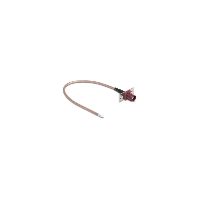 Delock Antennenkabel FAKRA D Buchse zu offenen Kabelenden RG-316 20 cm 2 vorgestanzte Löcher — image 1