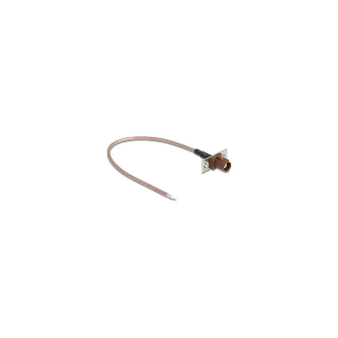 Delock Antennenkabel FAKRA F Buchse zu offenen Kabelenden RG-316 20 cm 2 vorgestanzte Löcher — image 1