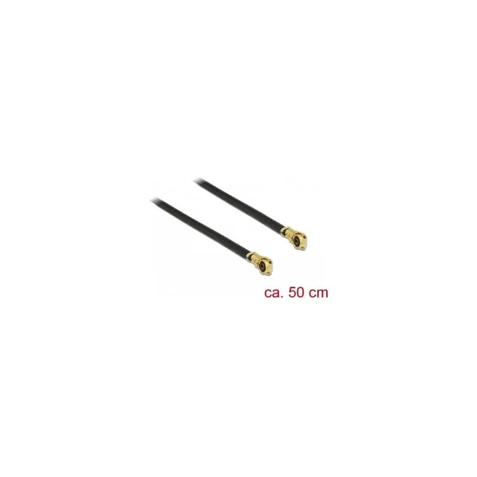Delock Antennenkabel I-PEX Inc.. MHF® 4L Stecker zu I-PEX Inc.. MHF® 4L Stecker 1.13 50 cm — image 1