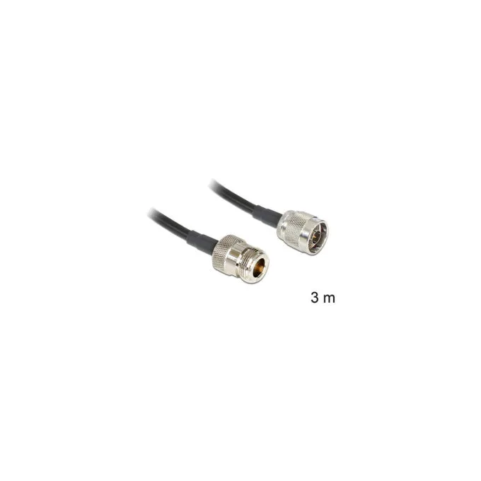Delock Antennenkabel N Stecker to N Buchse LMR195 3 m — image 1