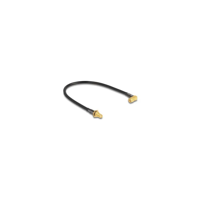 Delock Antennenkabel SMA Buchse zum Einbau spritzwassergeschützt zu SMA Stecker 90° RG-58 30 cm — image 2