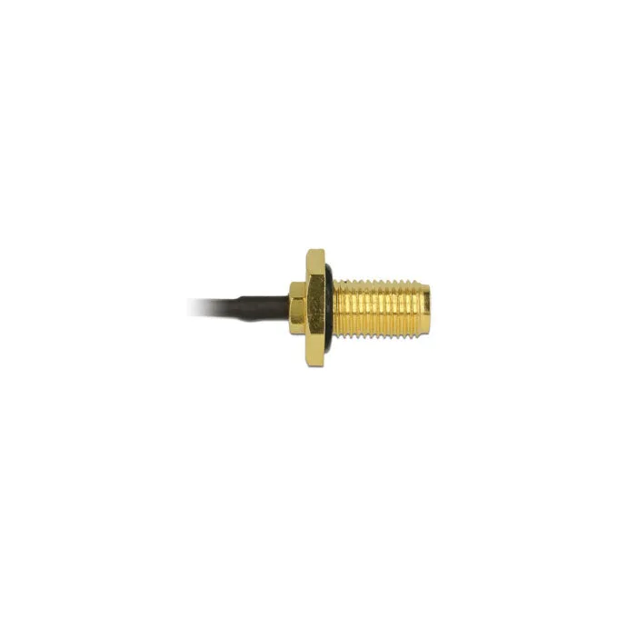 DELOCK Antennenkabel SMA Buchse zum Einbau to MHF U.FL-LP-068 kompatibler Stecker 100mm 1.13 Gewindelnge 10mm spritzwa... — image 2