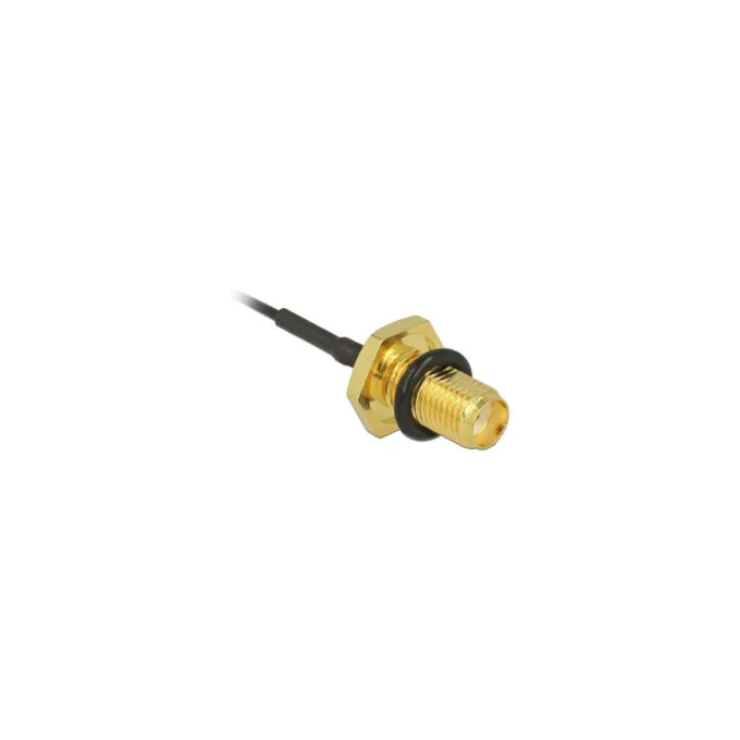 DELOCK Antennenkabel SMA Buchse zum Einbau to MHF U.FL-LP-068 kompatibler Stecker 100mm 1.13 Gewindelnge 10mm spritzwa... — image 3