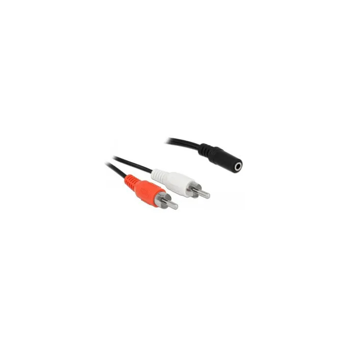 Delock Audio Kabel 2 x Cinchstecker zu 1 x 3.5 mm 3 Pin Klinkenbuchse 1.4 m — image 2