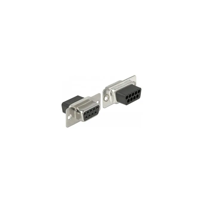Delock D-Sub 9 Pin Buchse zu RJ45 Buchse Montagesatz grau — image 3
