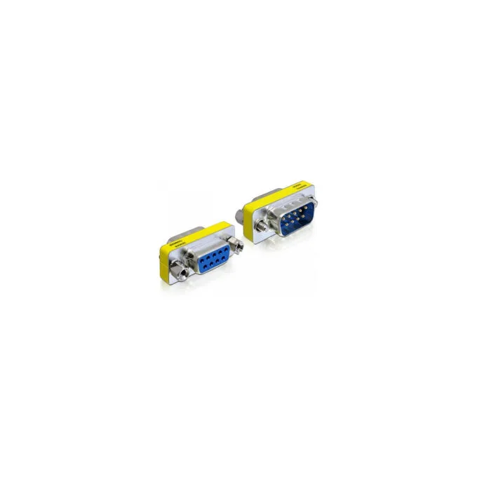 Delock D-Sub 9 Pin Stecker to D-Sub 9 Pin Buchse - Port Schoner — image 1