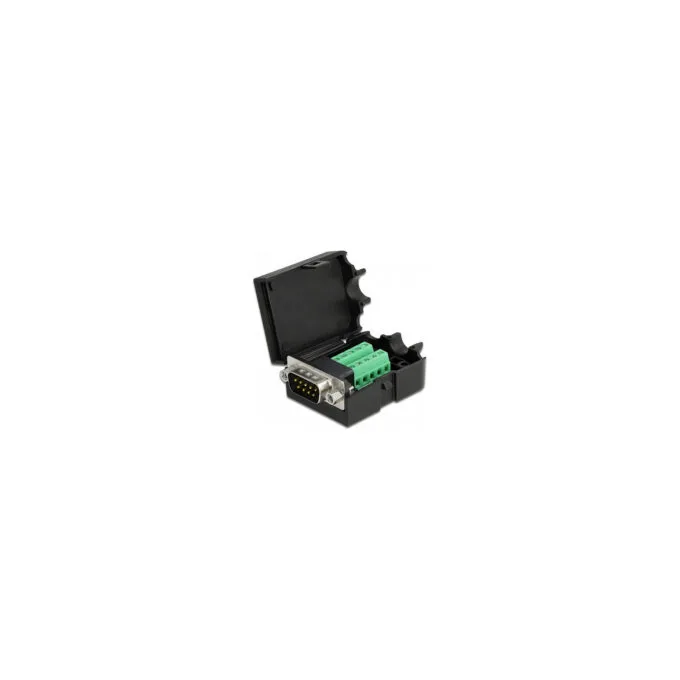 Delock D-Sub9 Stecker zu Terminalblock mit Gehäuse — image 1