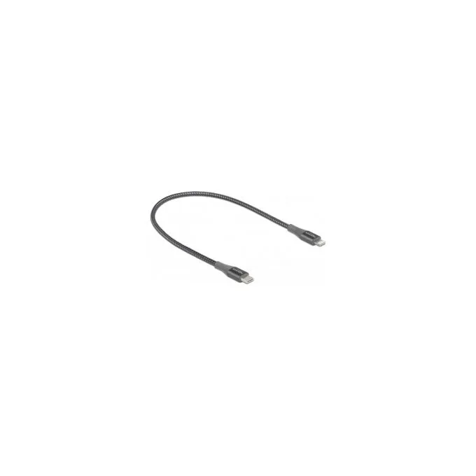 Delock Daten- und Ladekabel USB Type-CTM zu LightningTM für iPhoneTM. iPadTM und iPodTM grau 0.5 m MFi — image 1