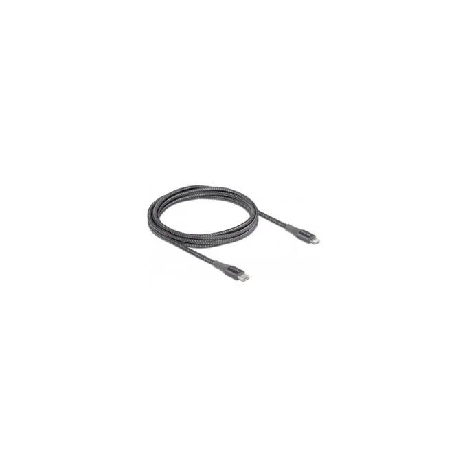 Delock Daten- und Ladekabel USB Type-CTM zu LightningTM für iPhoneTM. iPadTM und iPodTM grau 2 m MFi — image 1