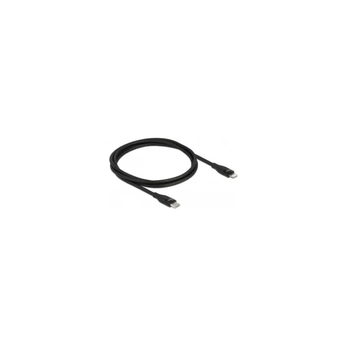 Delock Daten- und Ladekabel USB Type-CTM zu LightningTM für iPhoneTM. iPadTM und iPodTM schwarz 1 m MFi — image 1