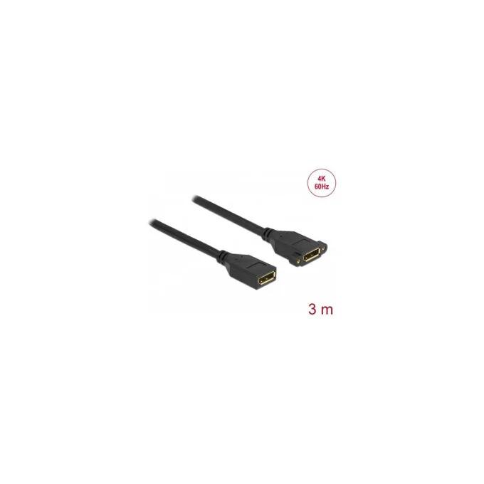 Delock DisplayPort 1.2 Kabel Buchse zu Buchse zum Einbau 4K 60 Hz 3 m — image 2