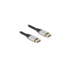 DELOCK DisplayPort Kabel 16K 60 Hz 1m silber Metall
