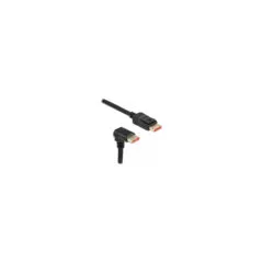 Delock DisplayPort Kabel Stecker gerade zu Stecker 90° unten gewinkelt 8K 60 Hz 3 m