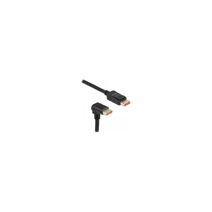 Delock DisplayPort Kabel Stecker gerade zu Stecker 90° unten gewinkelt 8K 60 Hz 3 m — image 1