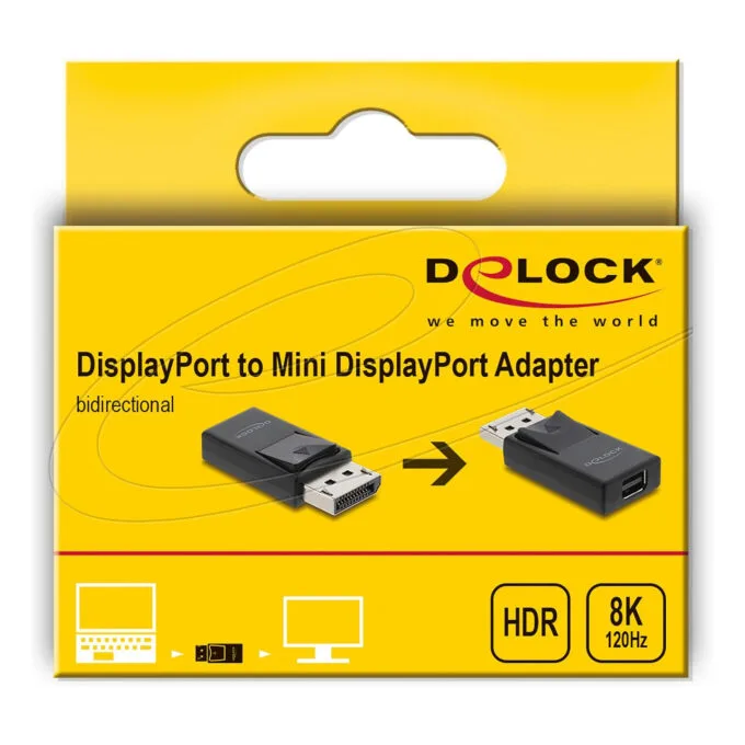 Delock DisplayPort zu Mini DisplayPort Adapter 8K mit HDR und HDCP Unterstützung - bidirektional — image 3