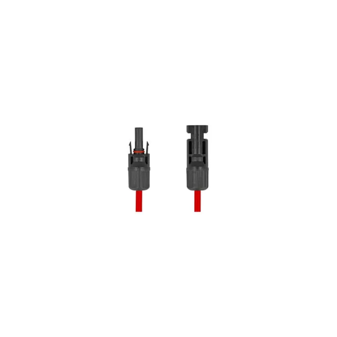 Delock DL4 Solar Flachbandkabel Stecker zu Buchse 1 m rot — image 3