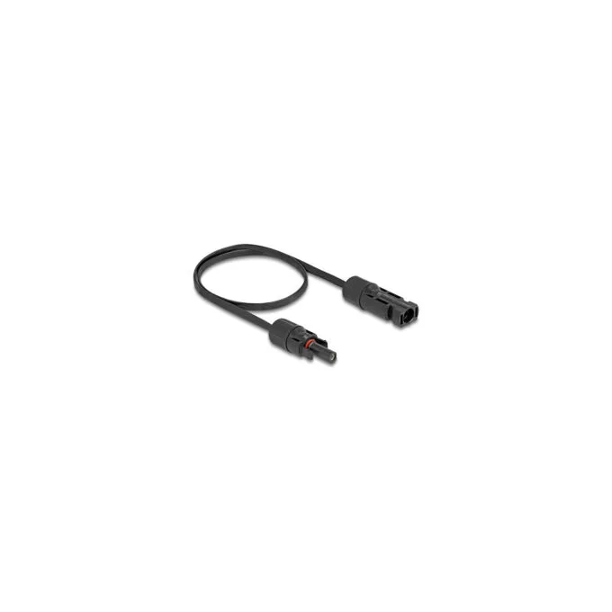 Delock DL4 Solar Flachbandkabel Stecker zu Buchse 60 cm schwarz — image 1