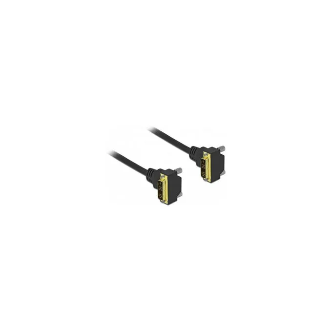 Delock DVI Kabel 18+1 Stecker gewinkelt zu 18+1 Stecker gewinkelt 3 m — image 1