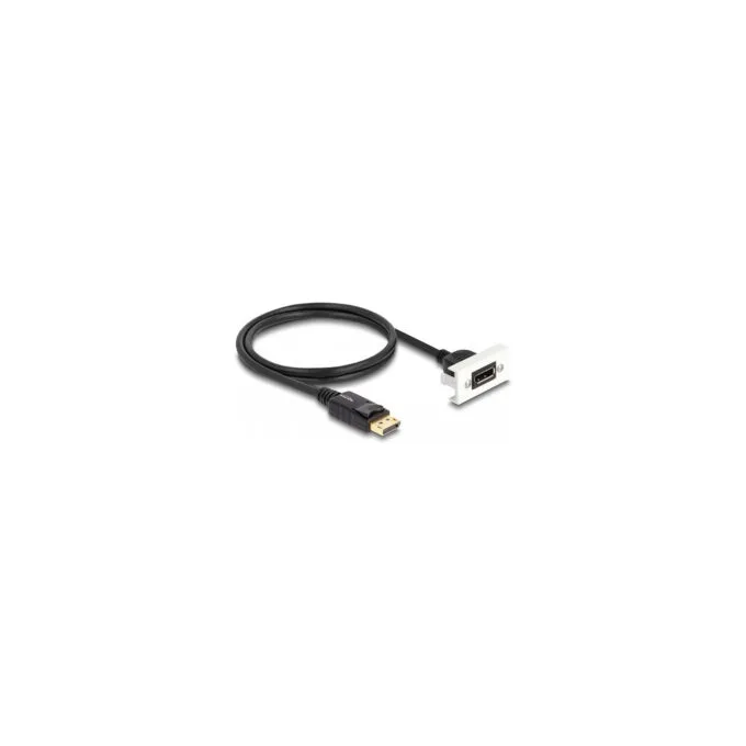Delock Easy 45 DisplayPort 8K 30 Hz Modul mit Kabelpeitsche. 22.5 x 45 mm — image 2