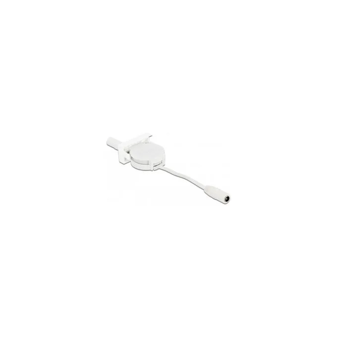Delock Easy 45 Modul Power Ausrollkabel DC 5.5 x 2.1 mm Buchse Buchse weiß — image 2