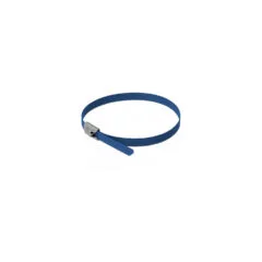 Delock Edelstahlkabelbinder L 300 x B 4.6 mm blau 10 Stück
