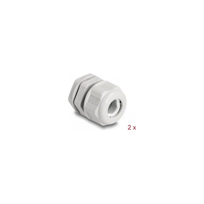 Delock EX-Kabelverschraubung M20 grau 2 Stück — image 1