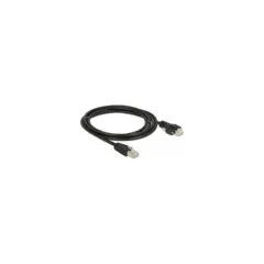 Delock GigE Kamera Kabel RJ45 Stecker zu RJ45 Stecker mit Schrauben Cat.6 S FTP 2 m